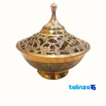 Packaging view of Bronze Nut Bowl A120 - Elegant Design label and
