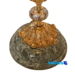 Packaging view of Brass Candle Holder Set H-1333 Elegant Design label and