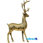 Brass Deer Figurine Set - Decorative Charm label and packaging view)