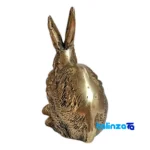 Packaging view of Brass Decorative Rabbit Model Set Two 26x9x13 cm label and