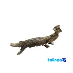 Bronze Peacock Sculpture M117 - Packaging view showing label details and pack finish