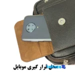 Packaging view of LZ Leather Shoulder Bag Versatile Design Tehran label and