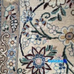 Detail view of Nain Handwoven Rug Model 1422 pile texture close-up