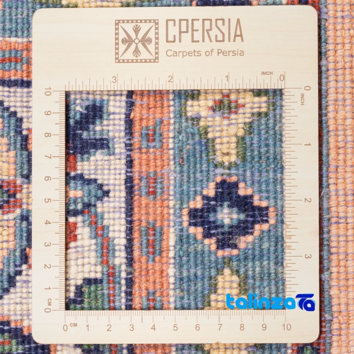 C Persia Handwoven Rug Elegant Design pile texture close-up (Detail view)