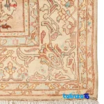 Handwoven Carpet 11m² Peach Design 102008 289 x - Detail view showing pile texture close-up