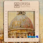 Edge view of Si Persia Handwoven Carpet Landscape Venice border and finishing