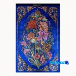 Edge view of Handmade Carpet Wall Art Floral Design border and finishing