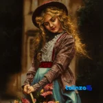 Edge view of Si Persia Handwoven Tapestry Flower Girl Design border and finishing
