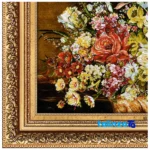 Edge view of Mirnazami Handwoven Tapestry Floral Design border and finishing