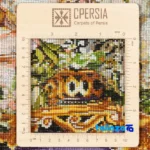 Edge view of C Persia Handwoven Tapestry Floral Design border and finishing