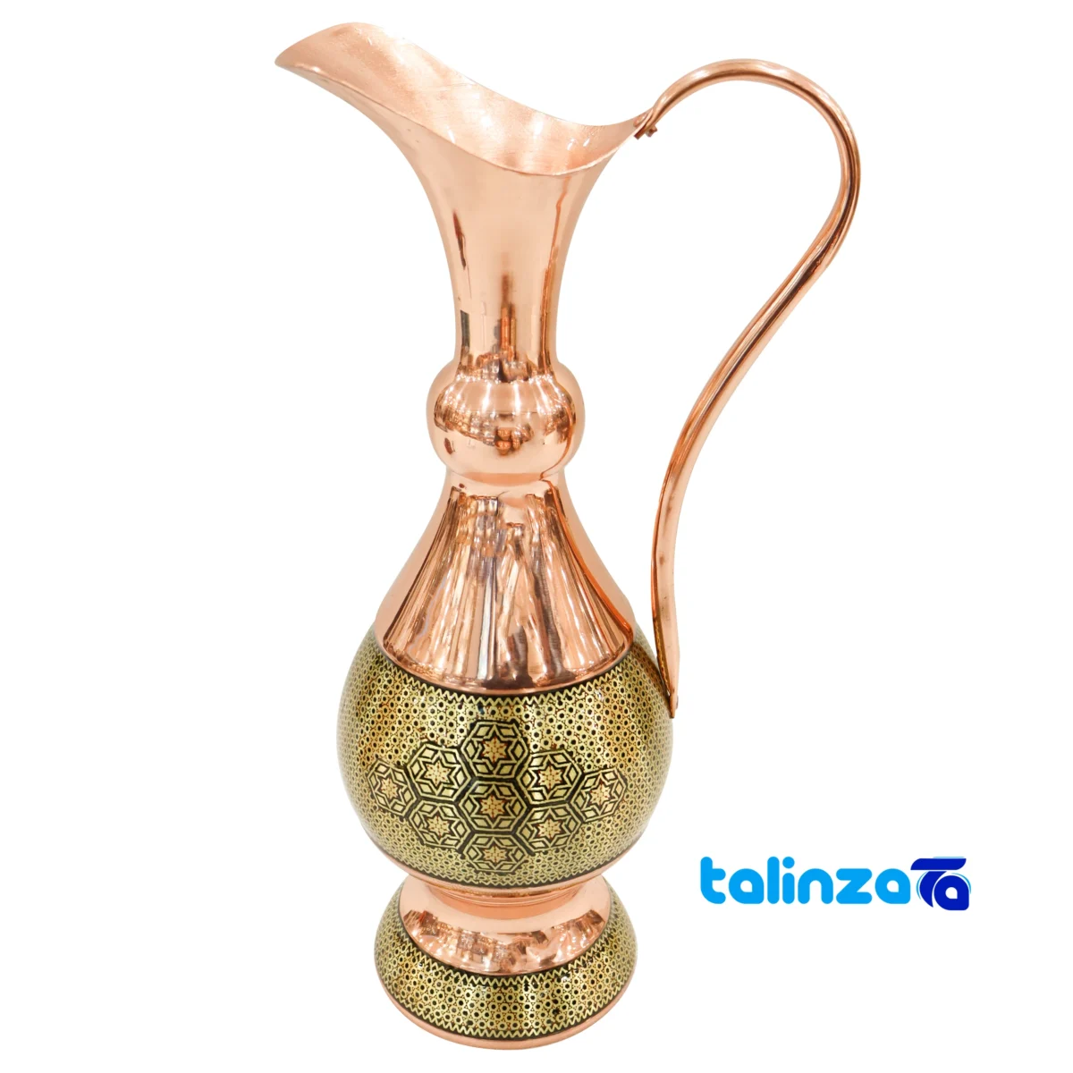 Detail view of Khatamkari Samovar Set Inlaid 51 x 31 finish and material