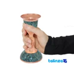 Detail view of Crowned Turquoise Haftsin Decorative Set 301211 86 x 10 finish and material