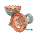 Packaging view of Firoozehkoobi Nut Bowl Lab Qalam Set Six Decorative, functional seal and bag finish