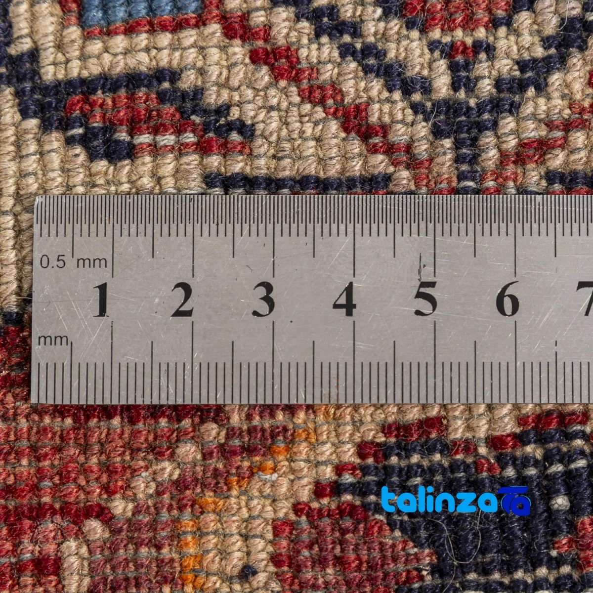Handwoven Persian Rug Baloch Design Natural Dye binding and edges (Corner detail)