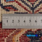 Handwoven Persian Rug Baloch Design Natural Dye binding and edges (Corner detail)
