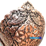 Kashkul Firouzeh Kubi Masterpiece Decorative Art finish and material detail view)