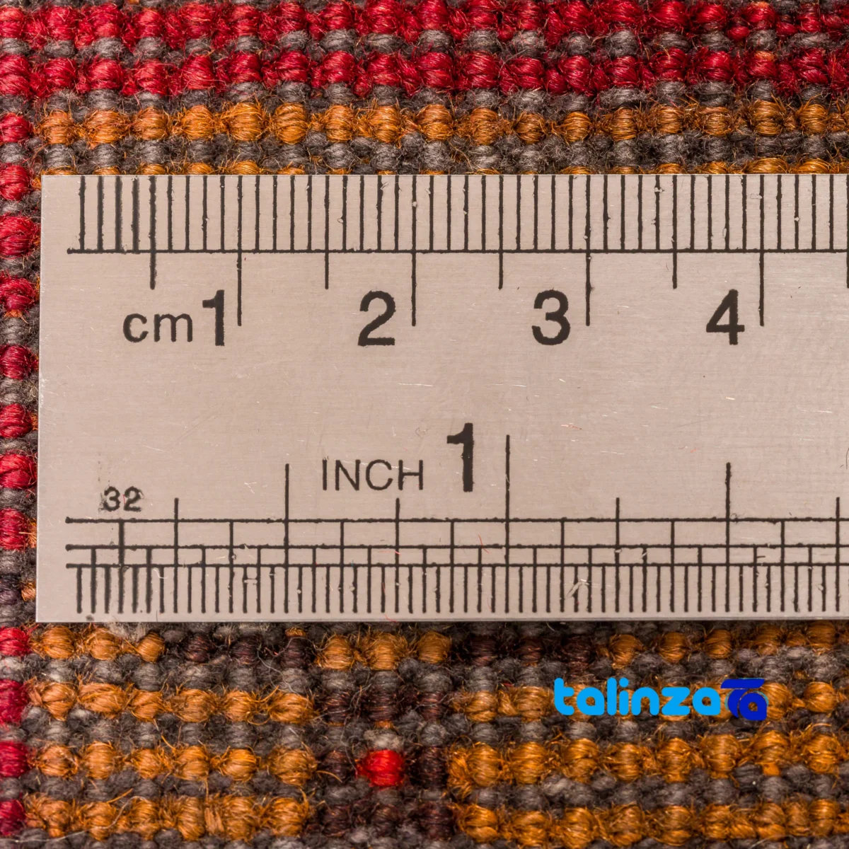 Edge view of Handwoven Persian Runner Rug Baloch Pattern 272 x border and finishing