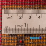 Edge view of Handwoven Persian Runner Rug Baloch Pattern 272 x border and finishing