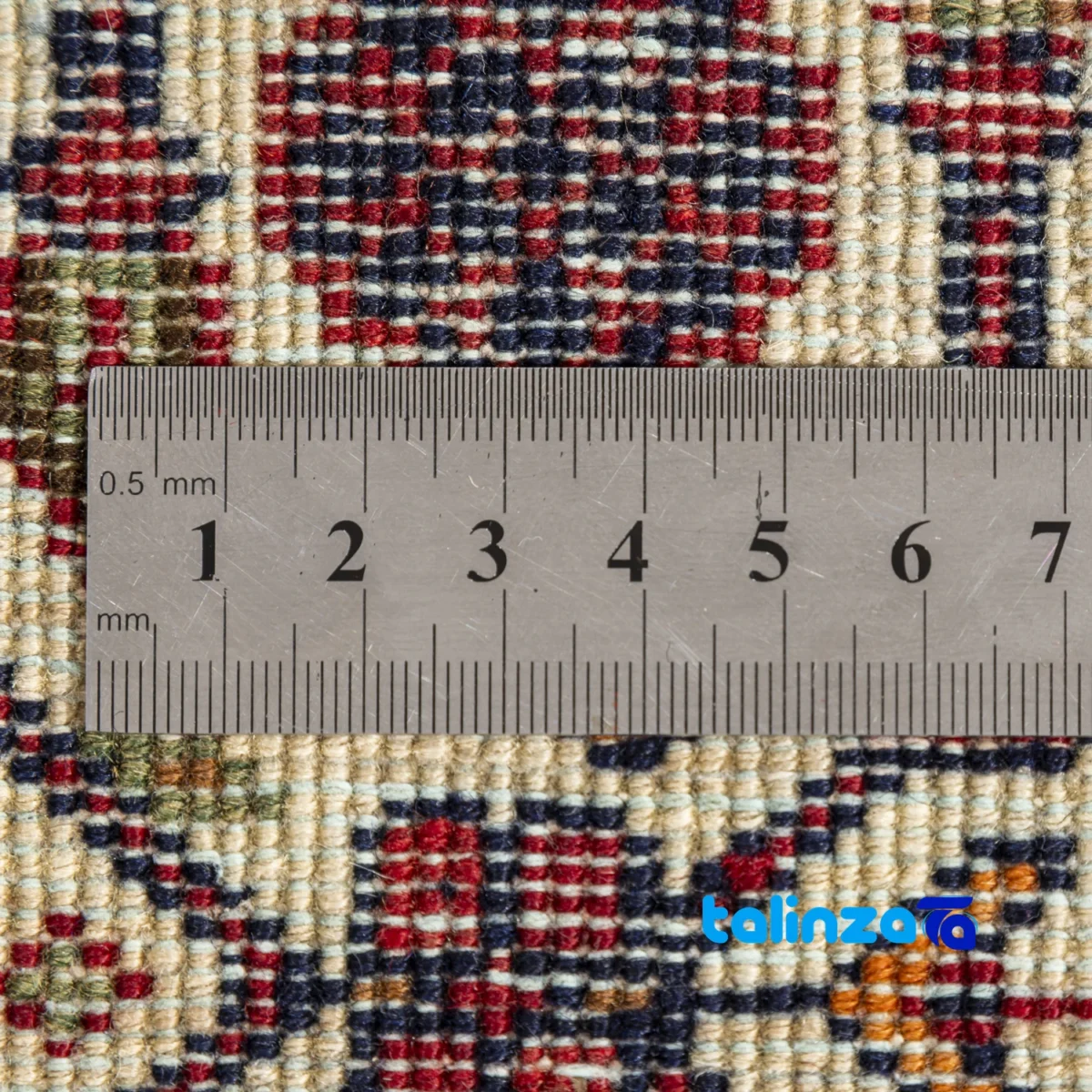 Handwoven Carpet by Brand - Traditional Design binding and edges (Corner detail)