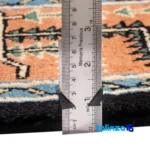 Corner detail of C Persia Handwoven Rug Elegant Design binding and edges