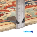 Cypress Persian Handwoven Rug Floral Design Yellow - Corner detail showing binding and edges