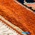Corner detail of Handwoven Persian Carpet 11m2 Traditional Design binding and edges