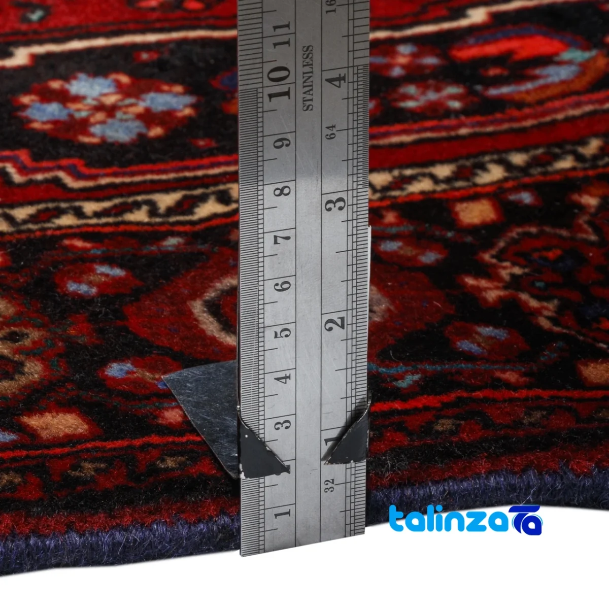 Persia Handwoven Carpet Unique Design - Edge view showing border and finishing