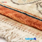 Handwoven Persian Carpet - Traditional Design binding and edges (Corner detail)