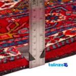 Corner detail of Persia Handwoven Rug Unique Design 157x109x1 cm binding and edges