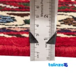 Persia Handwoven Rug Red Luxury Design 155 x border and finishing (Edge view)