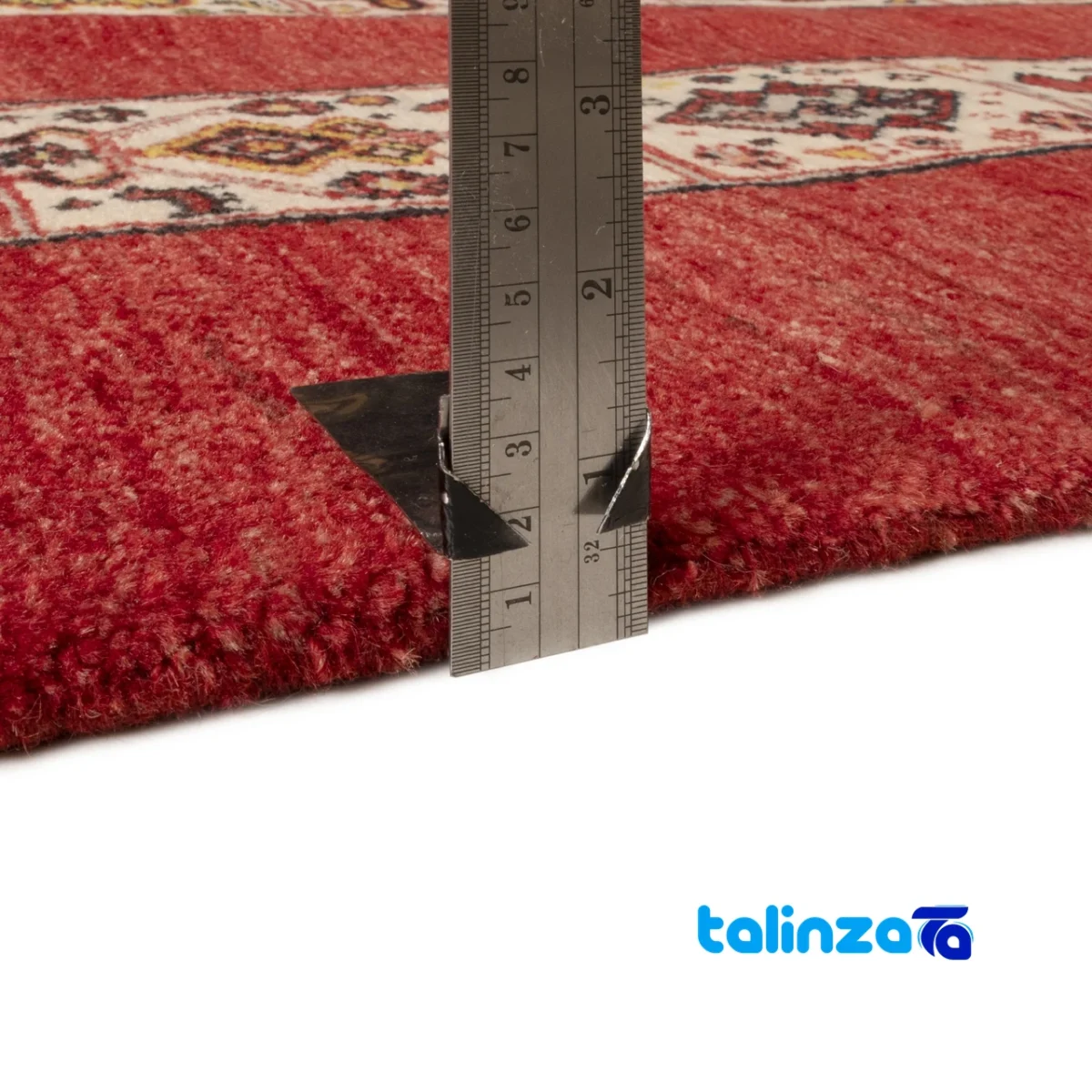 Si Persia Handwoven Rug Luxurious Design - Corner detail showing binding and edges