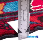 Si Persia Handwoven Rug Elegant Navy Design binding and edges (Corner detail)