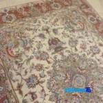Reza Handwoven Rug Turkmen Design Aliya - Corner detail showing binding and edges