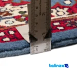 Si Persia Handwoven Rug Square Peach 157x150x1 cm binding and edges (Corner detail)