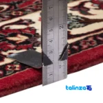 Persia Handwoven Carpet Stunning Red Design border and finishing (Edge view)