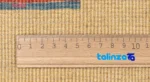 Edge view of C Persia Handwoven Rug Geometric Design border and finishing