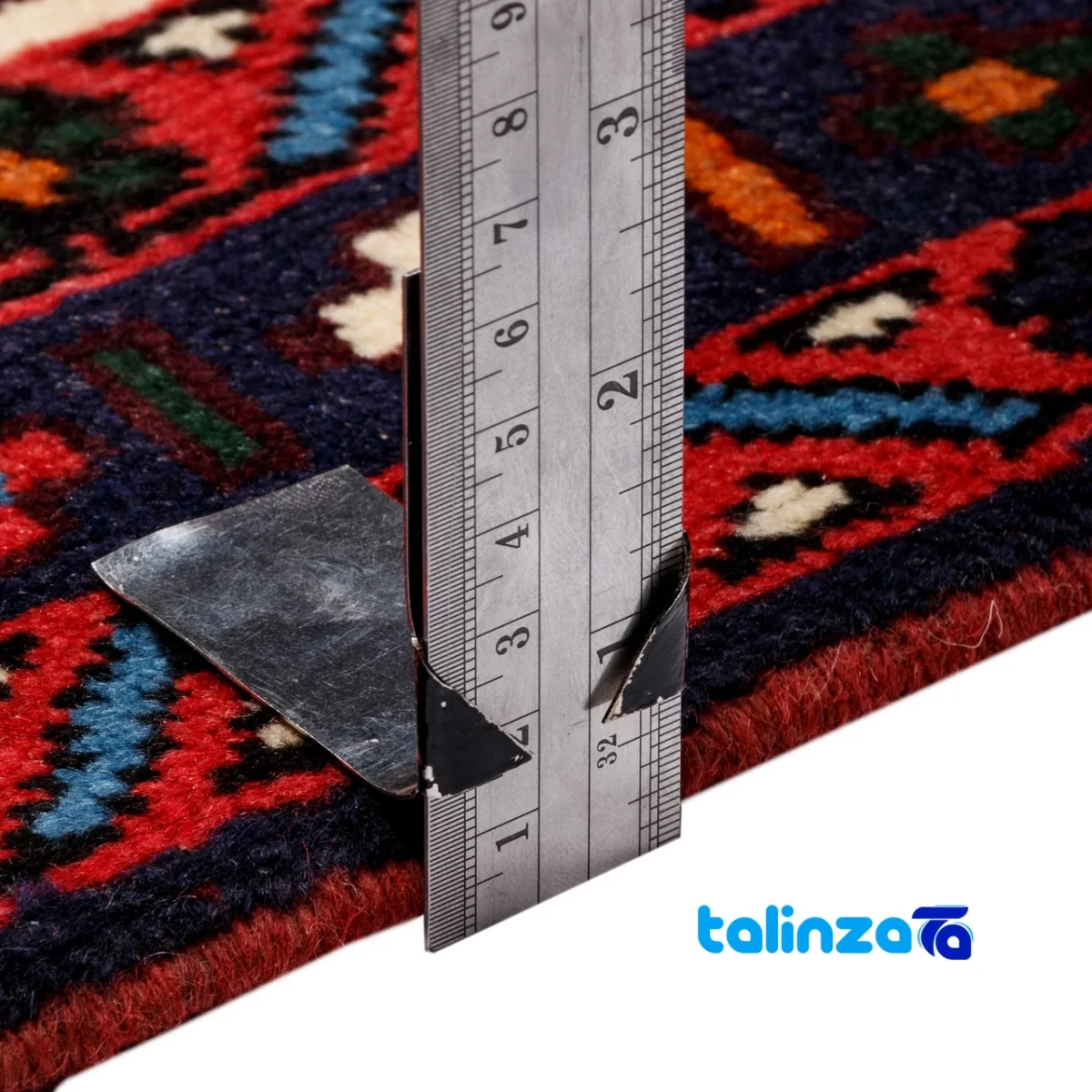 Cypress Persian Handwoven Rug Stunning Design - Edge view showing border and finishing