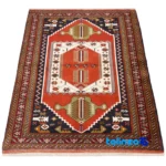 Cypress Persian Handwoven Rug Model 179841 Copper binding and edges (Corner detail)
