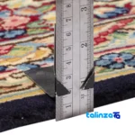 Corner detail of C Persia Handwoven Rug 11m2 Elegant Design 385x290x1 cm binding and edges