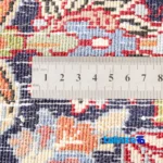 Khorasan Handwoven Carpet - Traditional Design - Edge view showing border and finishing