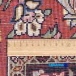 Persia Handwoven Carpet Rectangular Cream Design - Corner detail showing binding and edges