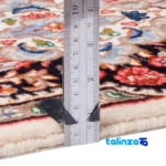 Edge view of C Persia Handwoven Rug Elegant Design border and finishing