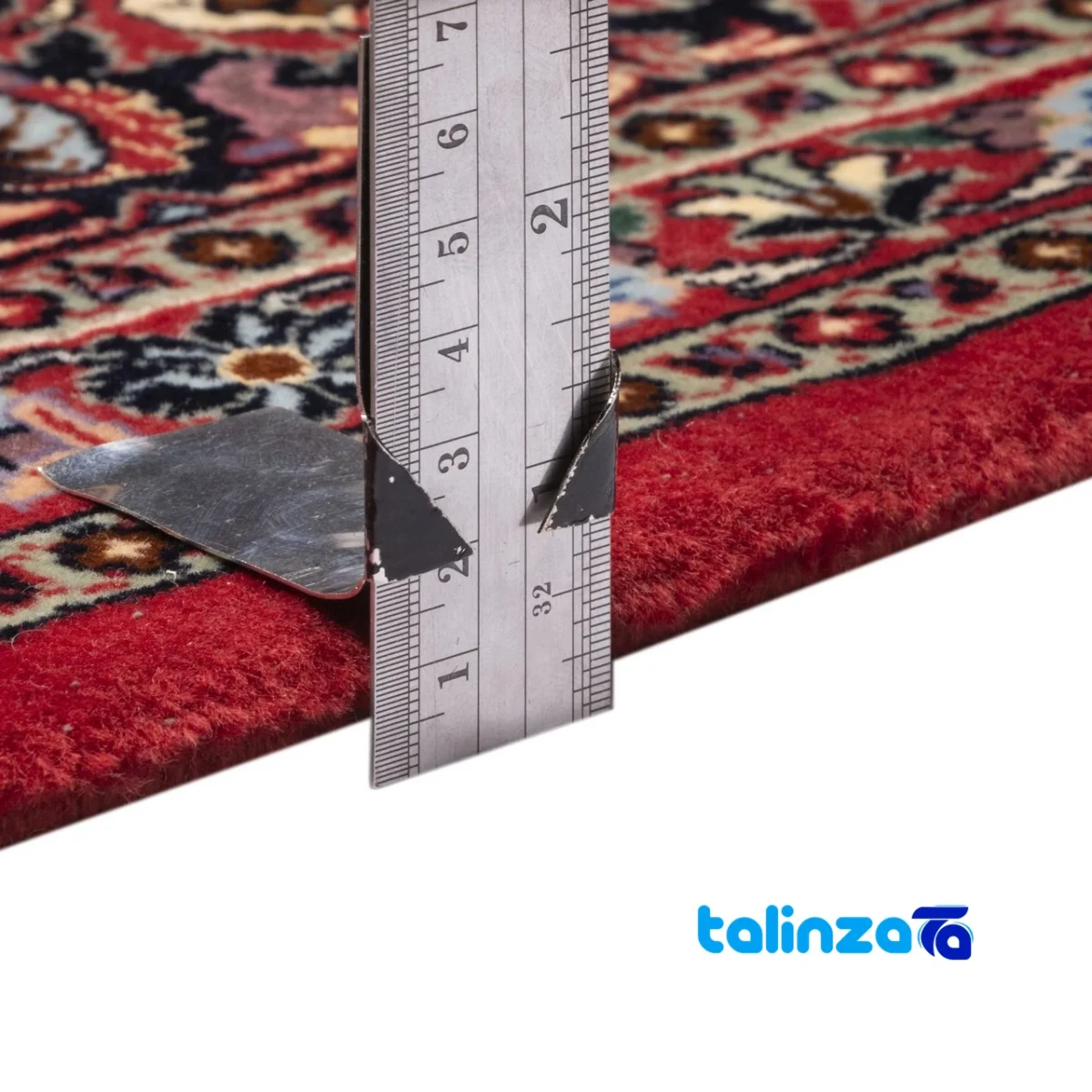 Si Persia Handwoven Carpet Elegant Design - Corner detail showing binding and edges