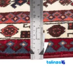 Corner detail of C Persia Handwoven Rug Elegant Design binding and edges