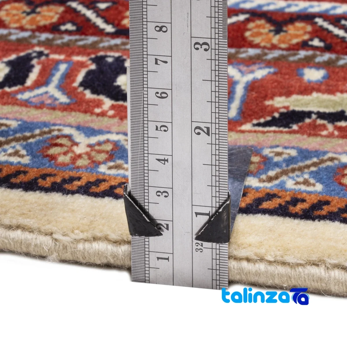 Persia Handwoven Carpet Unique Design - Edge view showing border and finishing