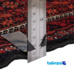 Corner detail of Persia Handwoven Rug Rectangular Luxurious Design binding and edges