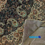 Detail view of Negaristan Gift Set Copper and Termeh Design threads close-up texture