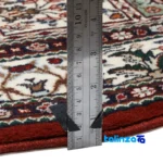 Persia Handwoven Rug Colorful Design - Corner detail showing binding and edges