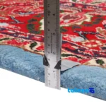 C Persia Handwoven Rug Model 179944 Blue Background - Edge view showing border and finishing