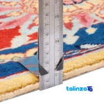 Persia Handmade Carpet Floral Design Cream border and finishing (Edge view)